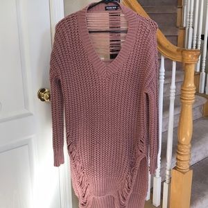 Sweater (worn 1 time) dusty rose color